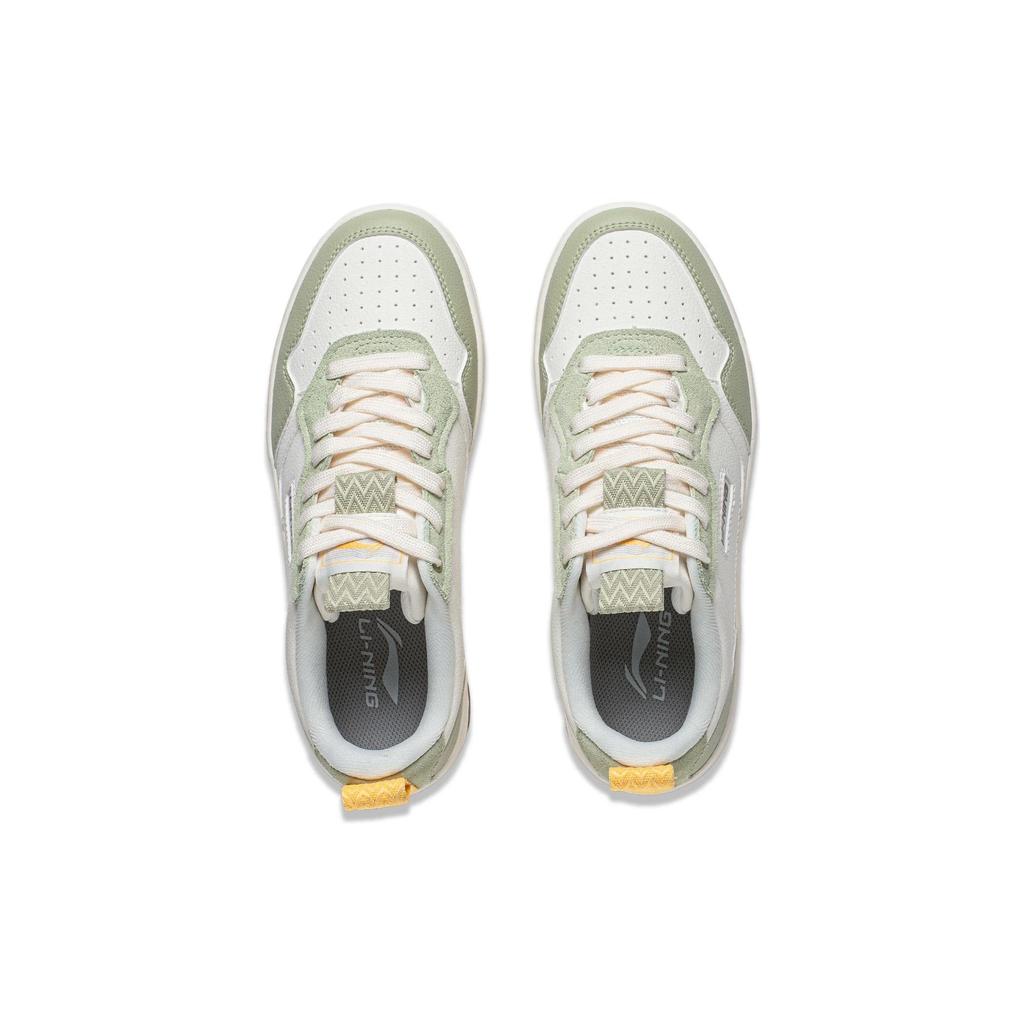 Li Ning Star Candy Slip Resistant Cushioning Low top Skateboard Shoes Women's Green White AGCT472-3