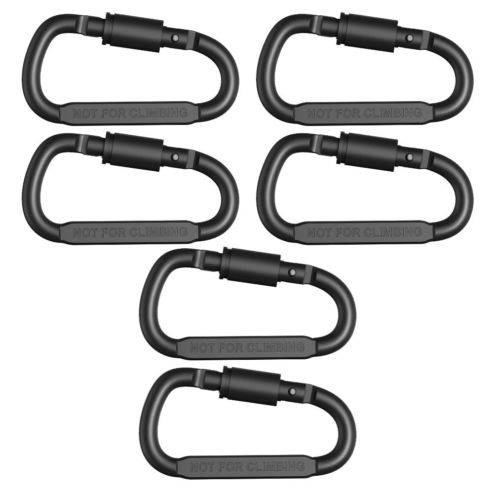 2-20Pcs Mini Carabiner Clips Alluminum Alloy D-ring Buckle Spring Snap Clip Hooks Keychain Carabiner for Keys Climbing Tools