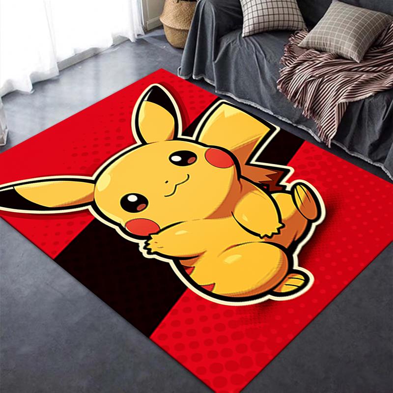 2025 New Pokemon Carpet Rug for Living Room Bedroom Home Sofa Decoration,Kids Play Non-slip Floor Mat