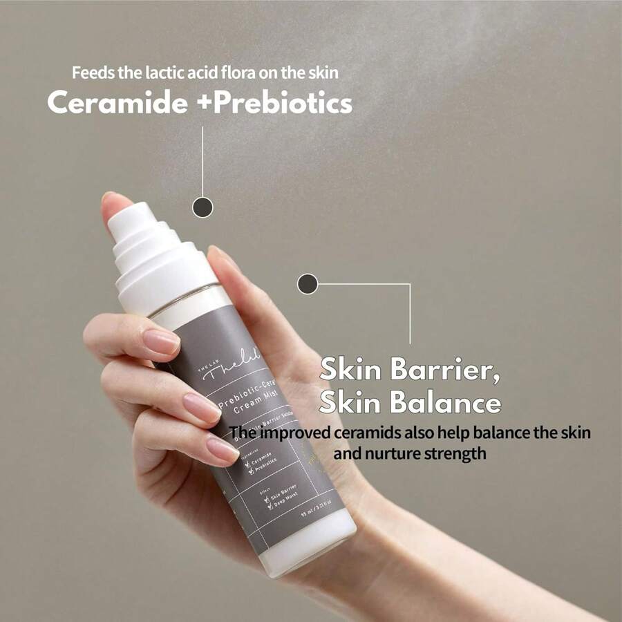 THE LAB by Blanc Doux Prebiotic-Cera Cream Mist 95ml/Dual Skin Barrier Solution - Ceramide Complex, Prebiotics, Deep Moisturizing
