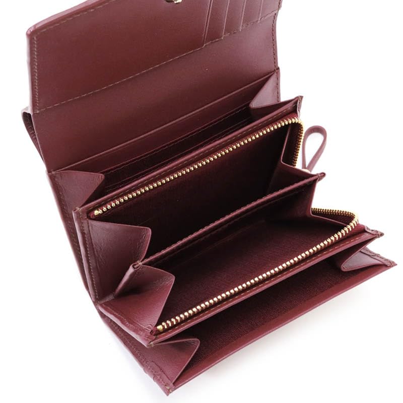 Nina Ricci Atre Nouveau Purse Bifold Bordeaux 85-8202 Women's Wallet,