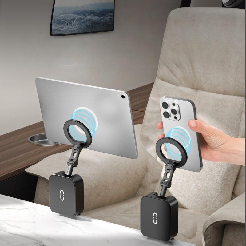 1Pcs Airplane High Speed Rail Stand Magnetic Phone Holder Portable Desktop Multifunctional Travel Fitness Kitchen Live Bracket
