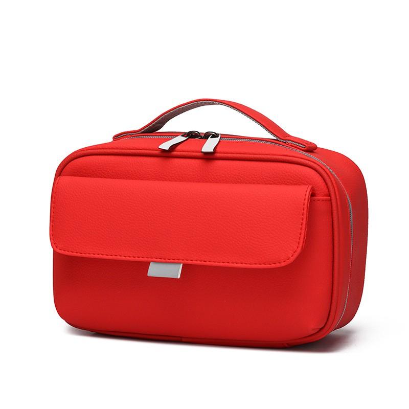 Portable Emergency Kit Car Home Travel First Aid Survival Gear Waterproof Durable Multi Compartment Red