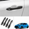 For  Toyota Corolla Hatchback Carbon Fiber Style Car Door Handle Cover Trim