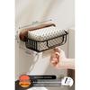 HANDUNYOU Black Walnut Bathroom Towel Rack with Storage & Waste Bin