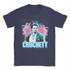Miami Vice Crockett And Palm Tree Scenery Tshirt Summer Harajuku Tshirts Man Cotton O Neck Oversized Tees Short Sleeve Tops