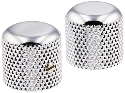 Fender Parts PURE VINTAGE TELECASTER KNURLED KNOBS CHROME '52