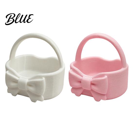 Makeup And Sundries Holder 3D Printed Bow Storage Basket Portable Rounded Design Lipstick