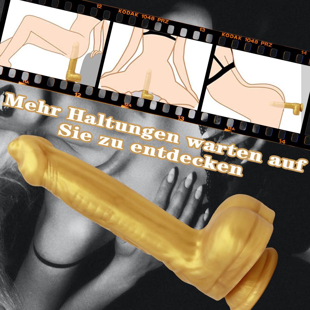 Silica Gel Dildo Realistic Skin Silicone Penis Soft Huge Dick Strapon Suction Cup Anal Sex Toys for Women Vagina Masturbation