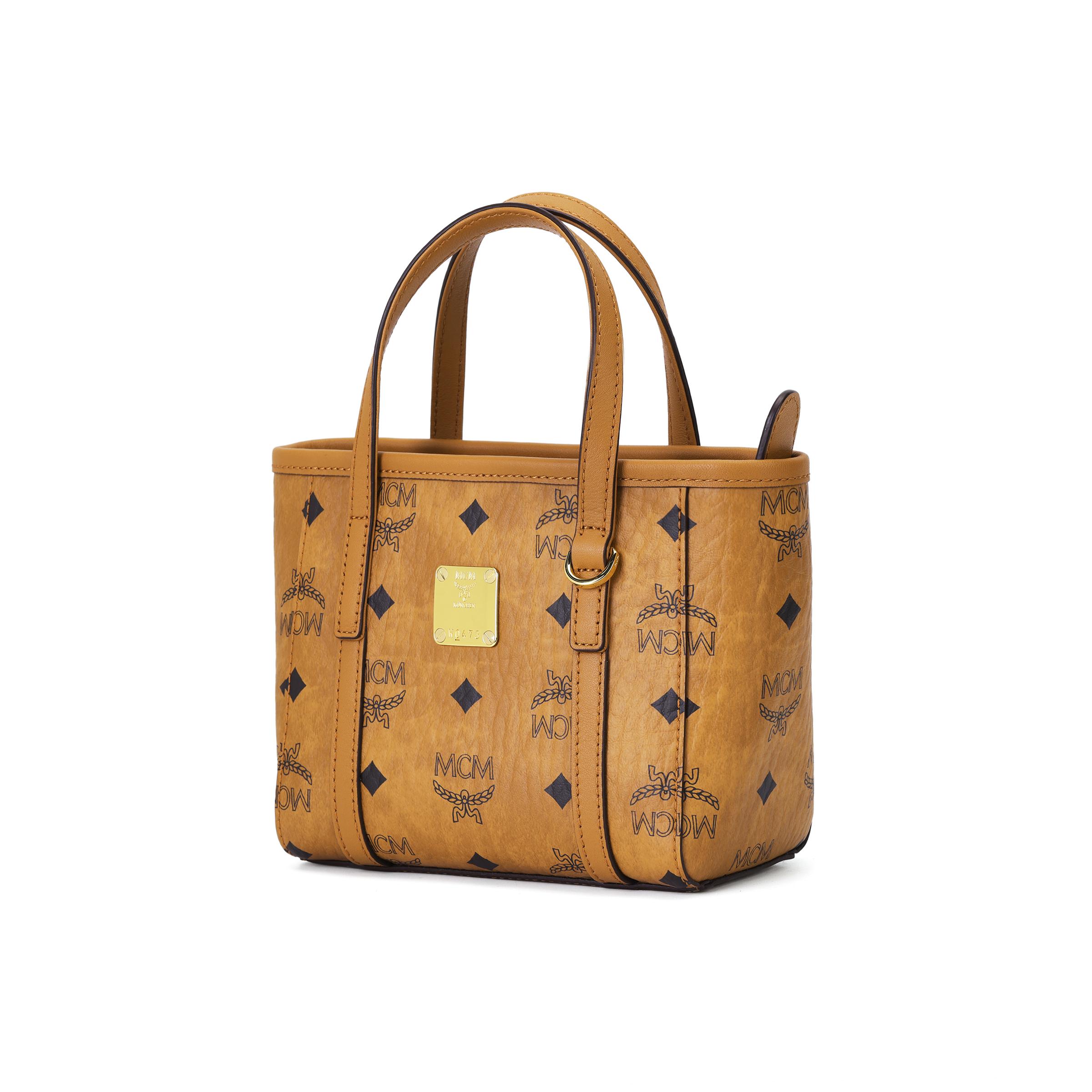MCM Konjaka krāsas Visetos monogrammas mini