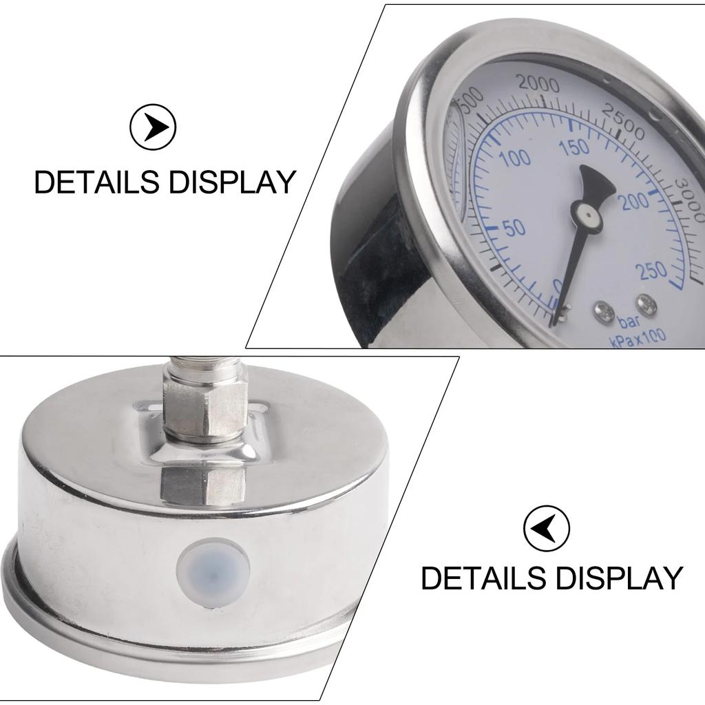 Axial Seismic Pressure Gauge Sophie Sff Back Connected Vacuum Gauge Seismic Water Pressure Hydraulic Oil Pressure Gauge