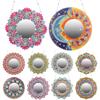 DIY Round Diamond Painting Mirror Mandala Diamond Embroidery Mosaic Cross Stitch Makeup Mirror Bedroom Home Decoration Gifts