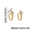Luxury Minimalist Rhinestone Snake Hoop Earrings For Women Unique Cool Premium Ear Cuff Jewelry