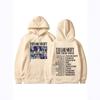 Unisex Oversized Hooded Sweatshirt Winter Casual Wear Printed Design Thick Fleece Lined Long Sleeve Loose Fit