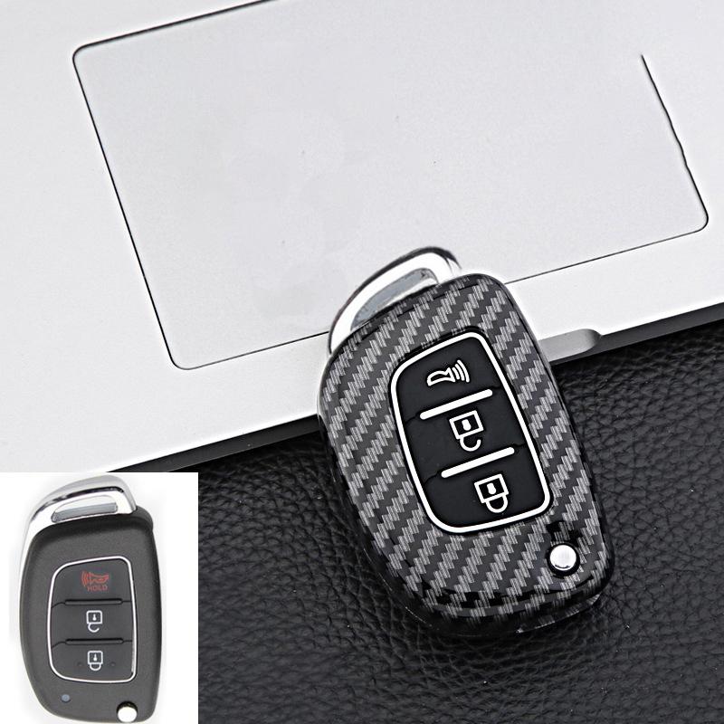3 4 Button Abs Car Smart Key Case Cover For Hyundai Tucson Santa Fe Rena Sonata Elantra Creta Ix35 Ix45 I10 I30 I40 Accessories
