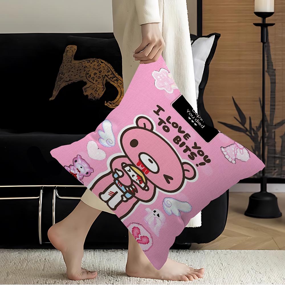 Мультяшный Мрачный Медведь Стич Счастливый Дракон Наволочка Чехол на Подушку Дивана Декор Комнаты Подарок для Детей 16x16Inch