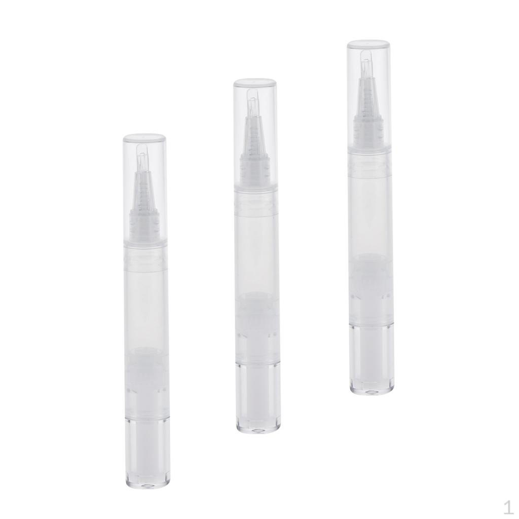 3x 5ml Puste Pojemniki w Kształcie Długopisu Olejek do Skórek Korektor Płynne Tubki