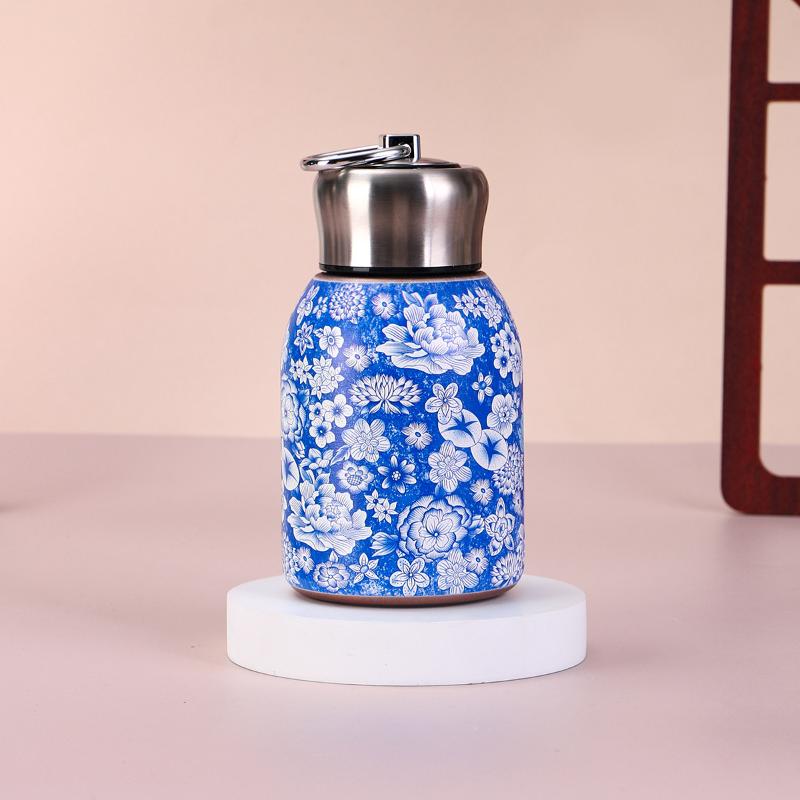 300Ml Portable Pocket Cup Insulated Cup Outdoor With Lifting Ring Double-Layer Vacuum Handy Cup Stainless Steel Insulated Cups