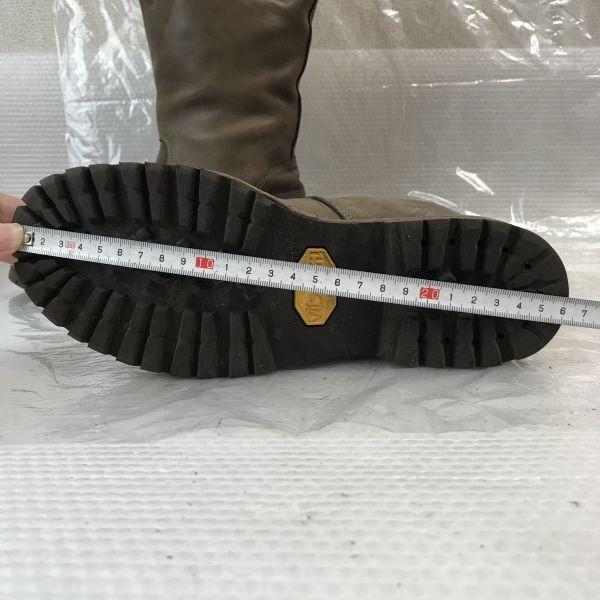 Japonsko SAYA Vibramová podrážka Dlouhé kožené boty 23cm Hnědé Ručně vyráběné(POUŽITÝ)