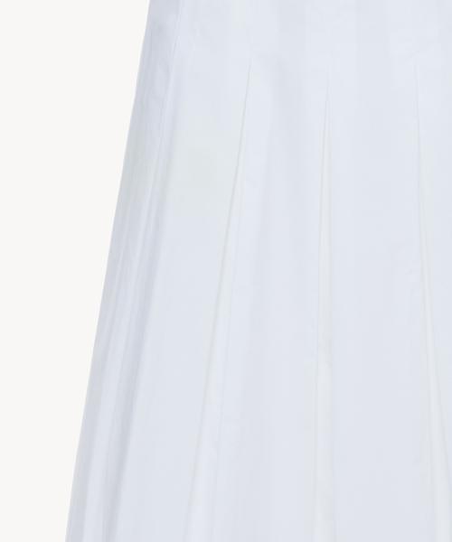 Ridipy Cotton Pleats Skirt_White