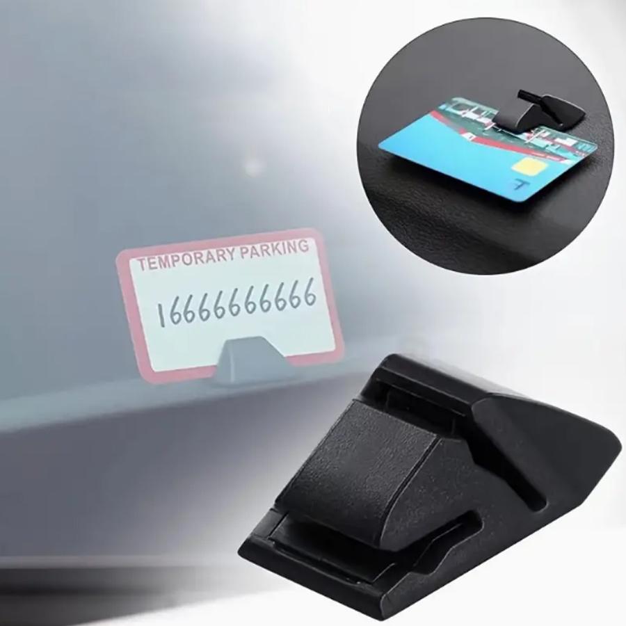 1pc portable parking card clip, car quick clip bracket, suitable for car clips such as cards, data cables, receipts, and car int