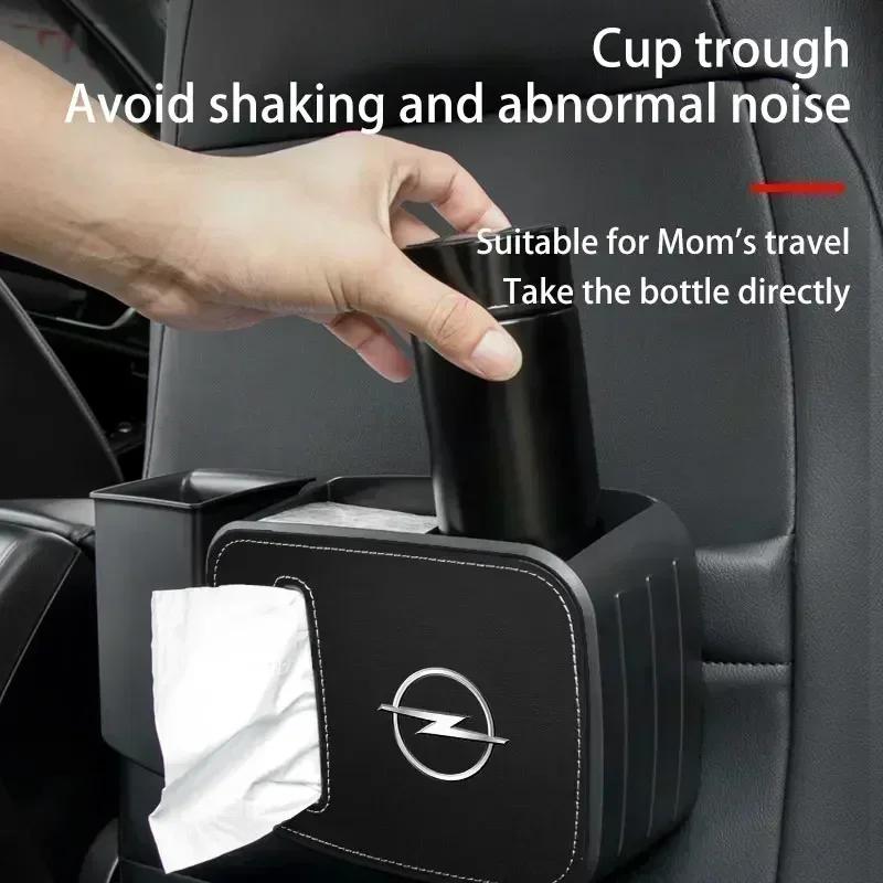 Q1021Car Interior Trash Can Multi-Function Trash Can For Opel Meriva Corsa Astra Vivaro Signum Insignia Mokka Adam Combo Junior