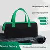 Portable Tool Storage Bag 600D Cloth Feature Wide Mouth Opening Smooth Zipper Closure Comfortable Handle Large Capacity Size 12x5.7in