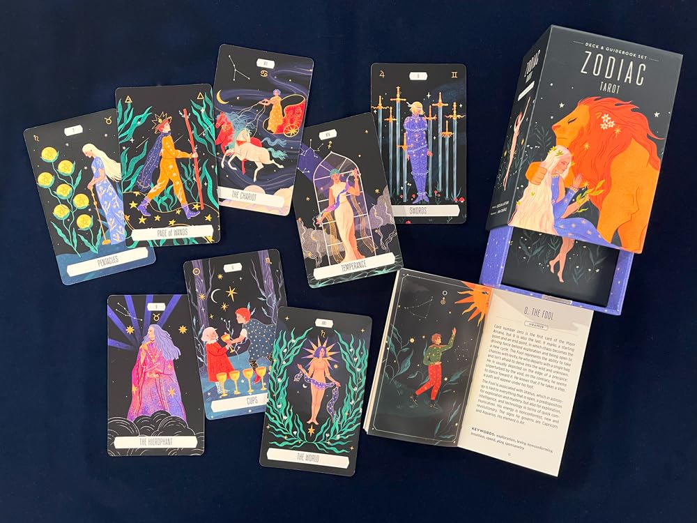 Nichiyu Tarot Waite Fortune Telling Tarot Deck Book Includes Japanese Commentary of a Journey Across the Stars and Their Celestial 78-Card Cards,