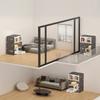 Integrated Cat House with Cat Bed Cat Crate Indoor Catio Bowl DIY Metal Wire Cat Kennel Cats Litter Box for Cats Villa