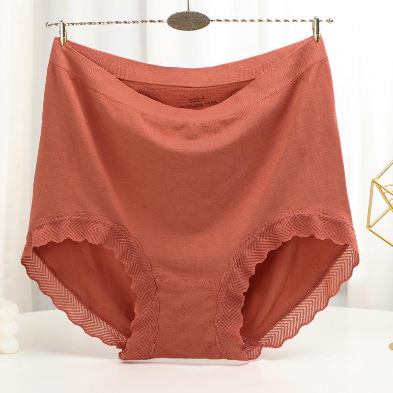 Seamless Panties High Waist Women's Briefs for Weight 100kg Large Size Underpants Solid Color Boyshorts