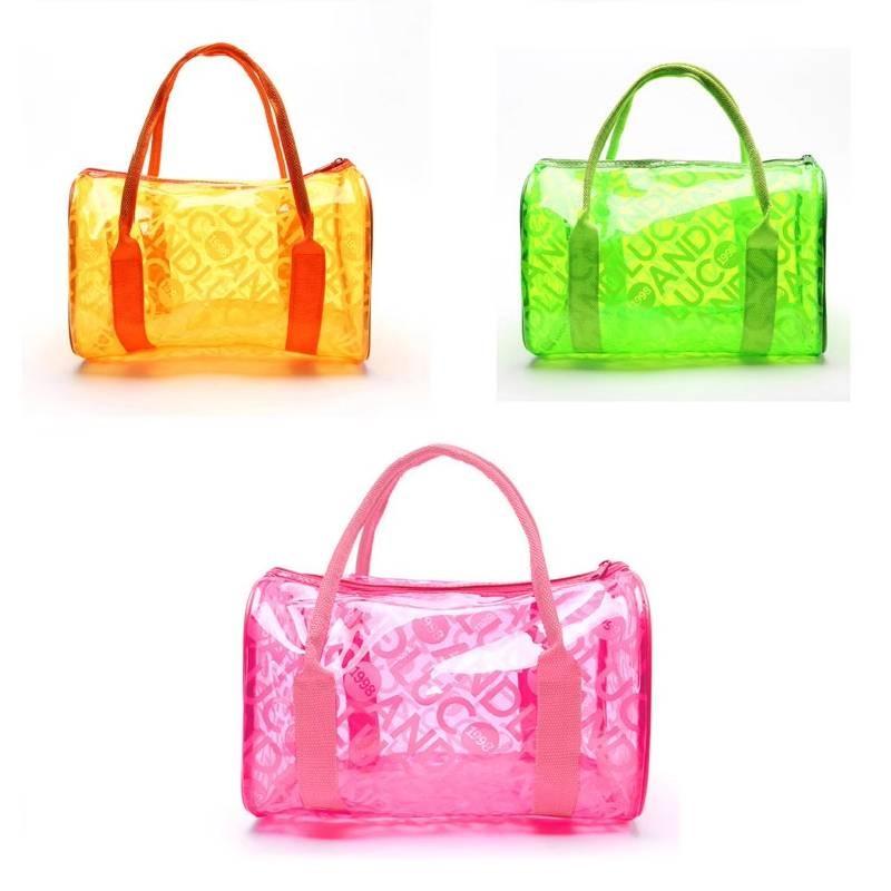Stylish Waterproof Outdoor Swimming Bag Trendy Fitness Toiletry Bag Perfect Jelly Beach Storage