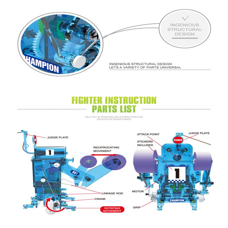 Children Fun Game Diy And Boxer And Robot Diy Toy Boxing Robot Fight Each Other For Christmas Gifts
