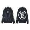 Mens Womens Oversized Hooded Sweatshirt Streetwear Vintage Washed Cotton Pullover Casual Long Sleeve