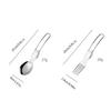 Stainless Steels Cups Plates Forks Spoons Camping Cutlery Set Outdoor Cooking Tableware with Plates Bowls Easy to Use