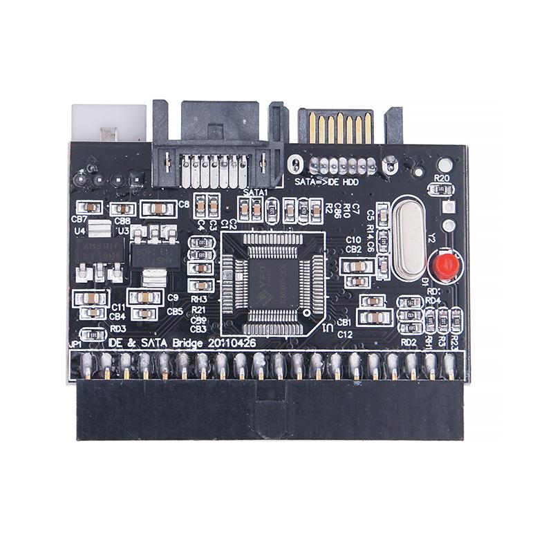 IDE To SATA Adapter SATA To IDE Converter Bidirectional Conversion 100/133 HDD/SSD/CD/DVD Riser Card for PC Desktop JM20330 Chip