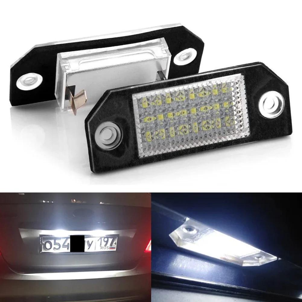 For Ford Focus 2 ST 225 C Max 2003 2004 2005 2006 2007 2008 2MK2 2PCS Car LED Number License Plate Light Lamps Lighting Upgrade