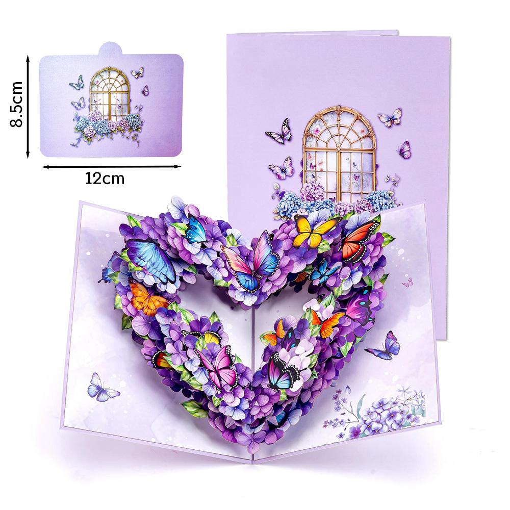 Premium 3D Pop Up Flower Bouquet Card Mothers Day Present Valentines Day Anniversary Birthday Greeting Cards Thank You Wishes Gifts