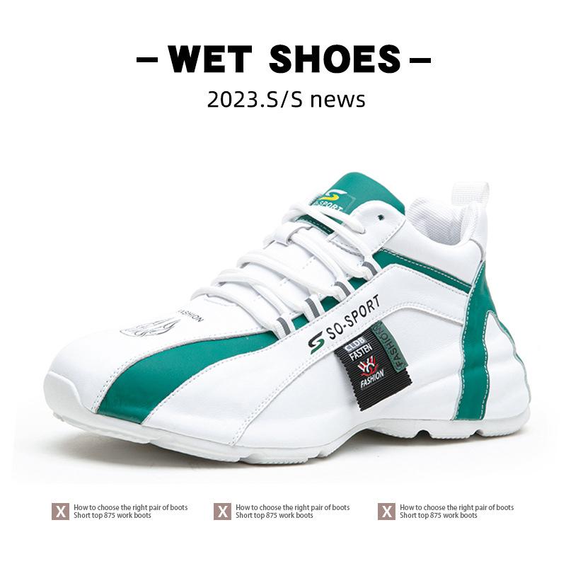 Extra large size men's shoes high-end all-inclusive sneakers spring and autumn new mesh casual shoes thick sole heightening dad shoes