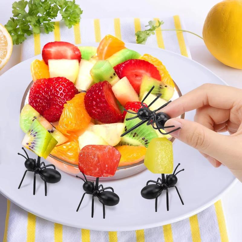 Tierförmige Vorspeisegabeln Wiederverwendbare Ameisen-Zahnstocher Obst-Dessert-Werkzeuge Party-Snack-Picks Hochzeitsveranstaltungen