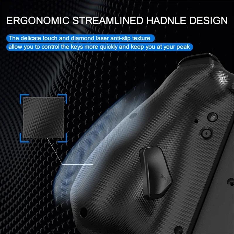 KS42 Wireless Gamepad für Nintendo Switch/OLED, Gaming Switch Controller Bluetooth Aufwecken 6-Achsen Joypad Metall-Joystick