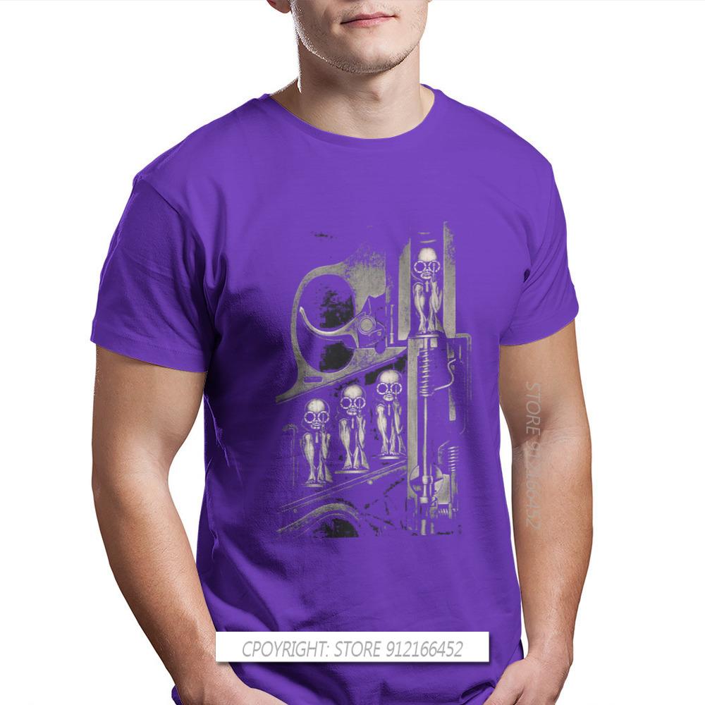 Giger Birth Machine Round Collar TShirt Goth 1980s Subculture Rock Romance 100% Cotton Original T Shirt Man's Tops New Design