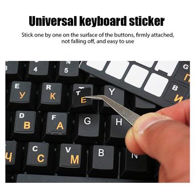 Russian Letters Keyboard Stickers for Notebook Computer Desktop Keyboard Cover Covers Russia Sticker For Laptop PC