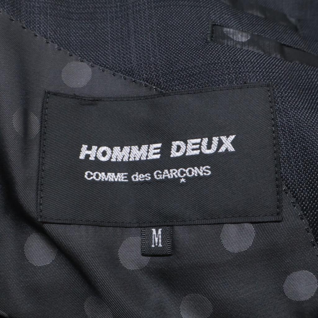 COMMEdesGARCONS HOMME DEUX DD-P002 Gray Wool Check Dotted Lining Suit suit setup M grayUsed