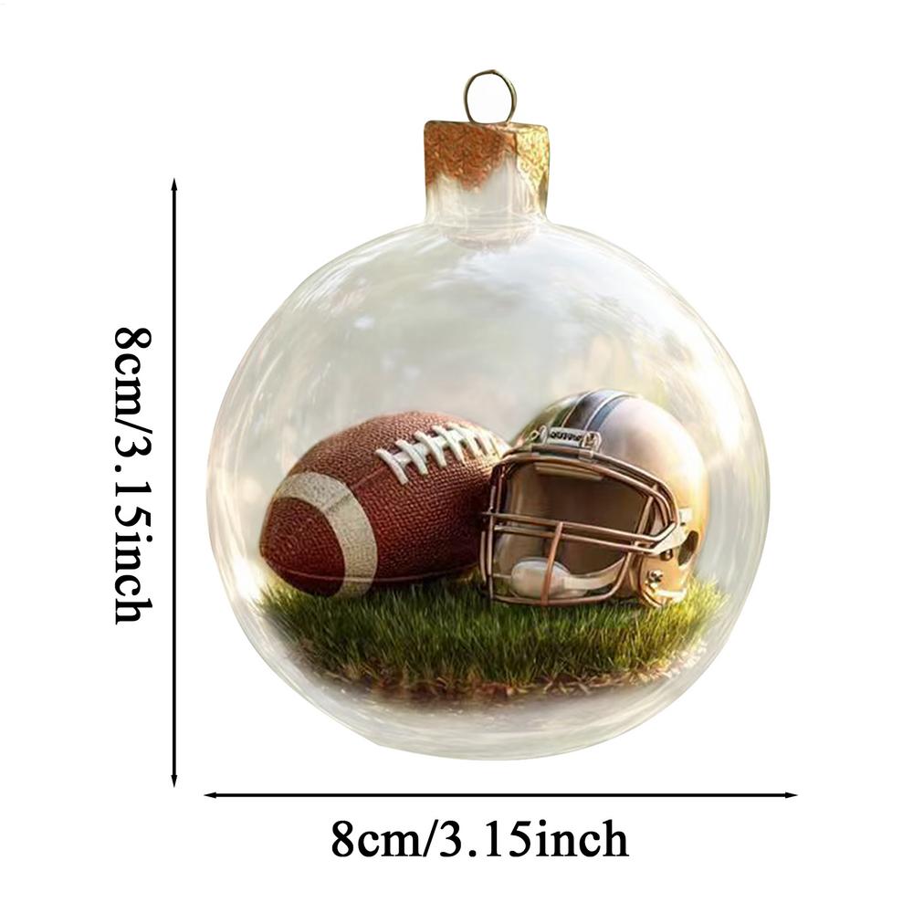 Christmas Ball Ornaments Festival Sports Scene Ball Decoration Christmas Tree Ornament for Gathering Mantle Fireplace Porch