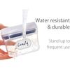 CHUBBIEE Removable Waterproof Food Labels, Write-on Kitchen Labels for POP Food Storage Containers, Jars and Home Organization, Pantry & Spice
