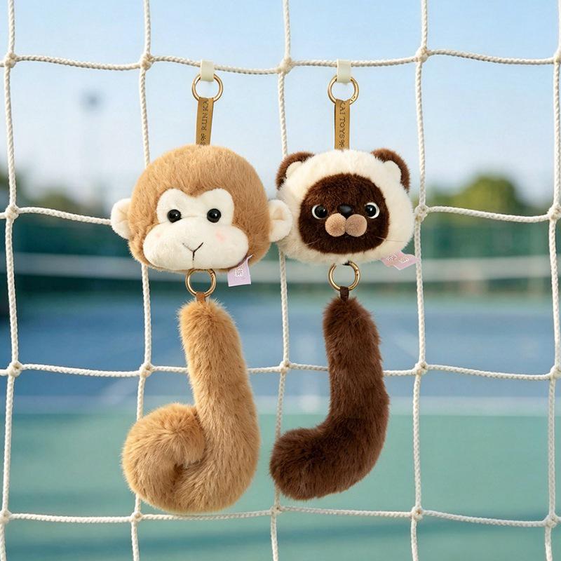 Entzückender Kopfschüttelnder Waschbär Plüschtaschenanhänger Geschenk