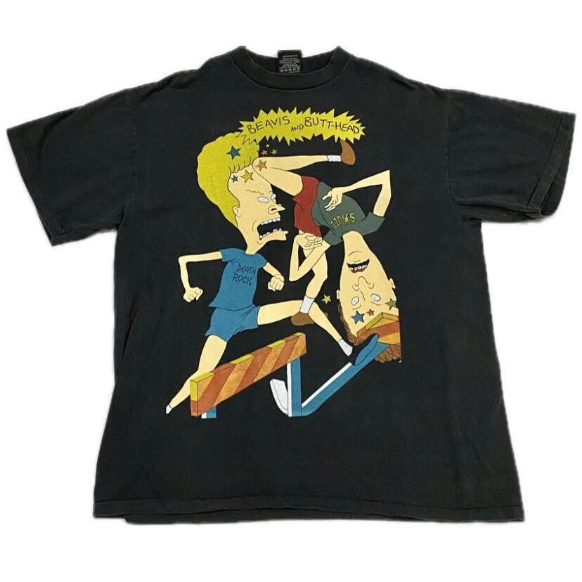 Beavis & Butthead AOP HUH-HUH Vintage 1993 Sz.L MTV DeSantis T-Shirt REPRINT M