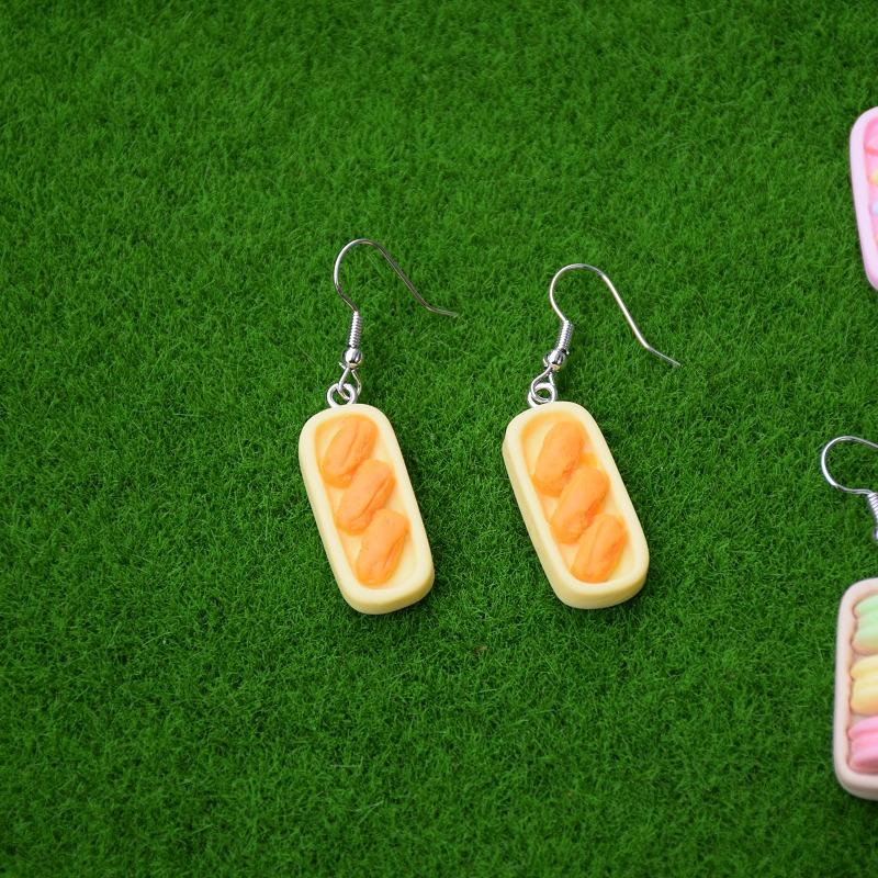 Earring for Women Resin Drop Custom Made Handmade Cute Girls Sweet Gift Cookies Macaron Cake Food Donuts