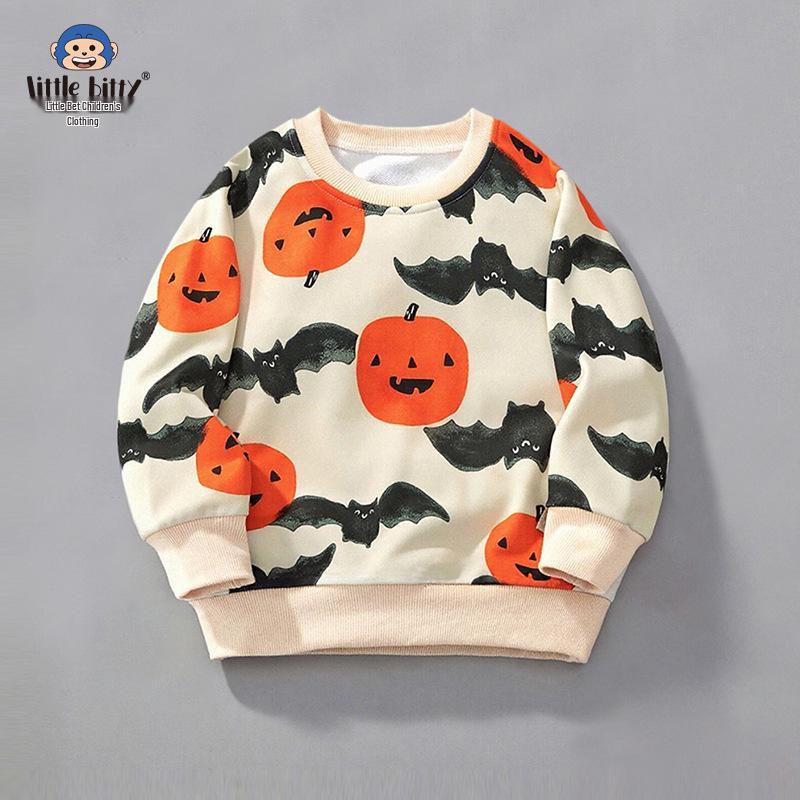 

Children s Halloween Pumpkin Cartoon Long-Sleeve Sweatshirt for Autumn and Winter 3 Years (90 cm)