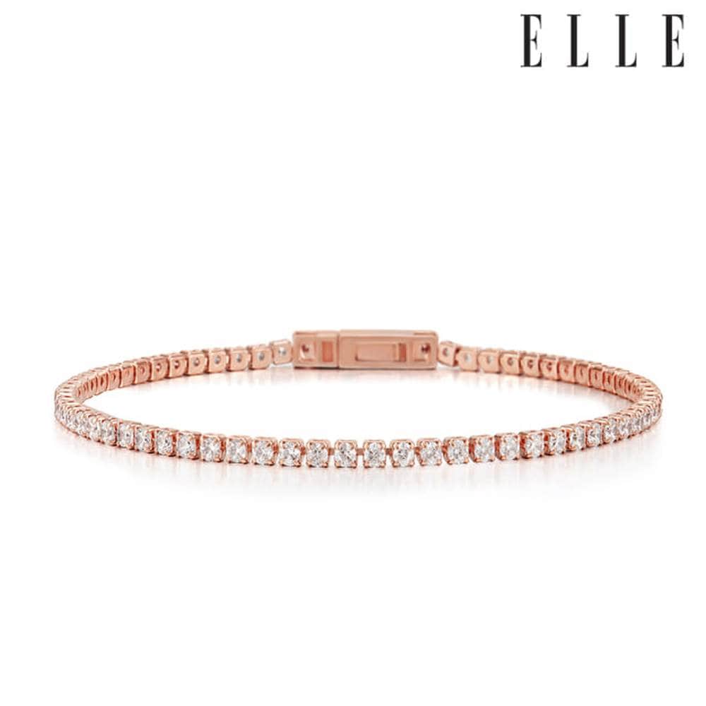 Shine Square Tennis Bracelet Elbrbb097